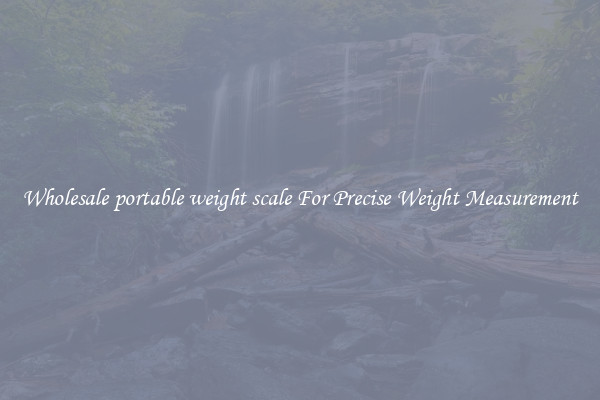 Wholesale portable weight scale For Precise Weight Measurement