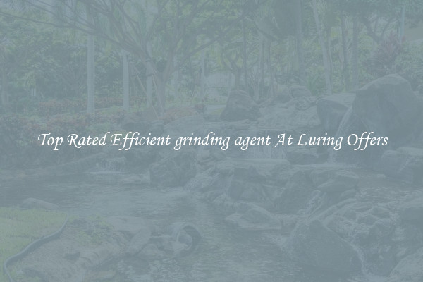 Top Rated Efficient grinding agent At Luring Offers