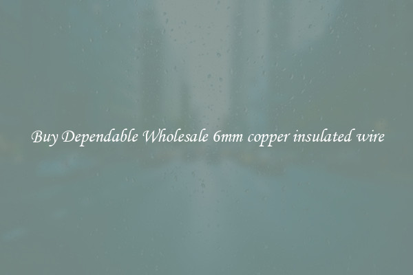 Buy Dependable Wholesale 6mm copper insulated wire