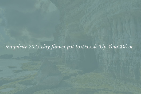 Exquisite 2023 clay flower pot to Dazzle Up Your Décor  