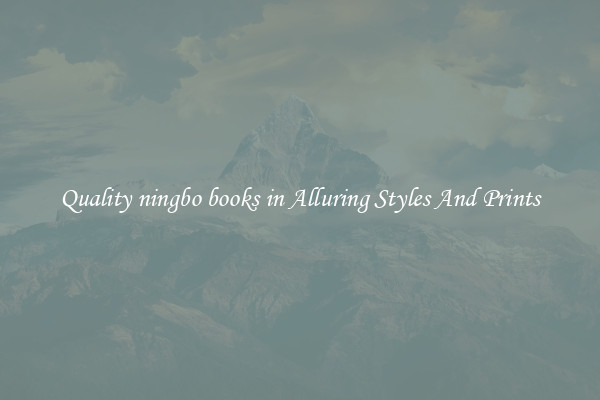 Quality ningbo books in Alluring Styles And Prints