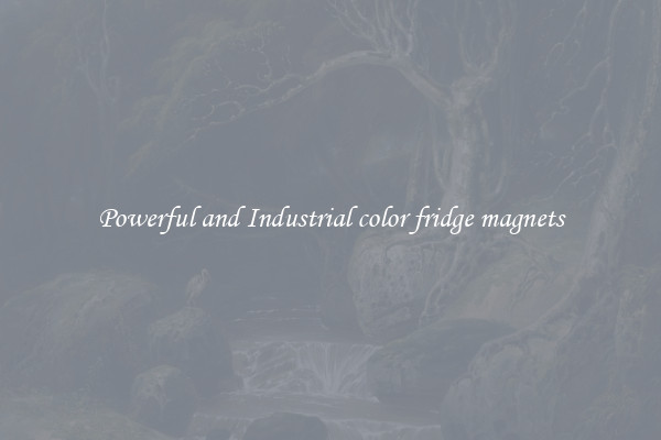 Powerful and Industrial color fridge magnets