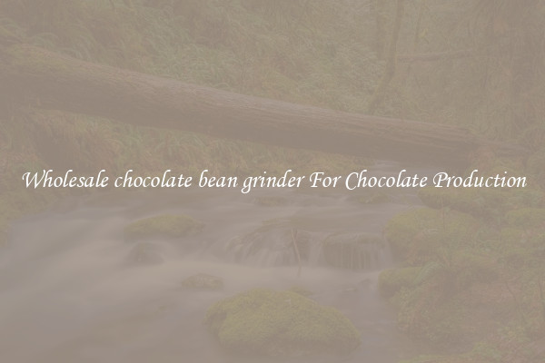 Wholesale chocolate bean grinder For Chocolate Production