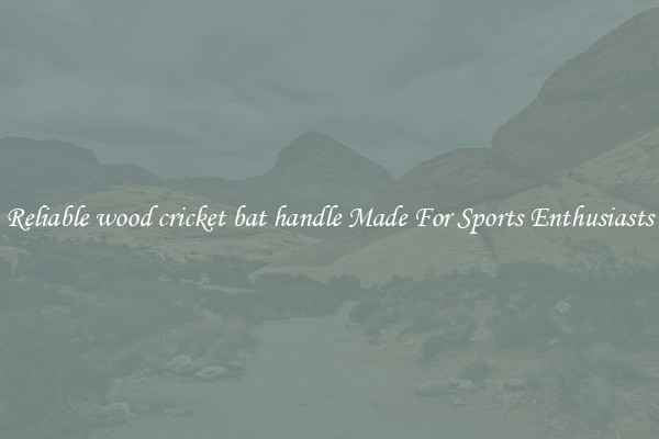 Reliable wood cricket bat handle Made For Sports Enthusiasts
