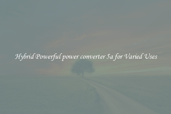 Hybrid Powerful power converter 5a for Varied Uses