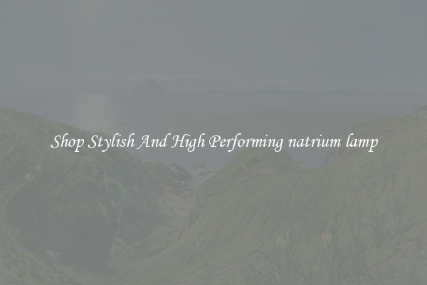 Shop Stylish And High Performing natrium lamp
