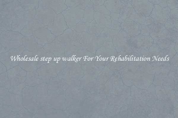 Wholesale step up walker For Your Rehabilitation Needs