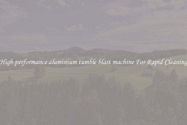 High-performance aluminium tumble blast machine For Rapid Cleaning