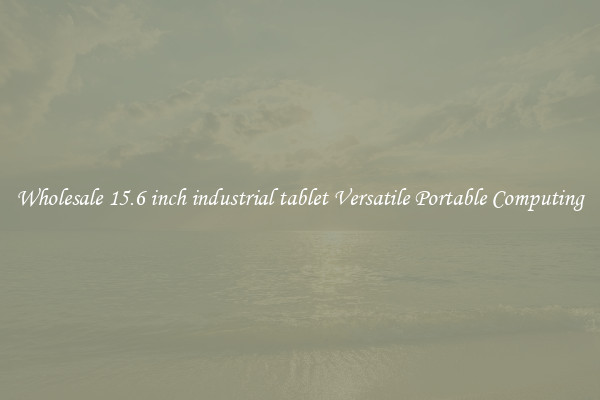 Wholesale 15.6 inch industrial tablet Versatile Portable Computing